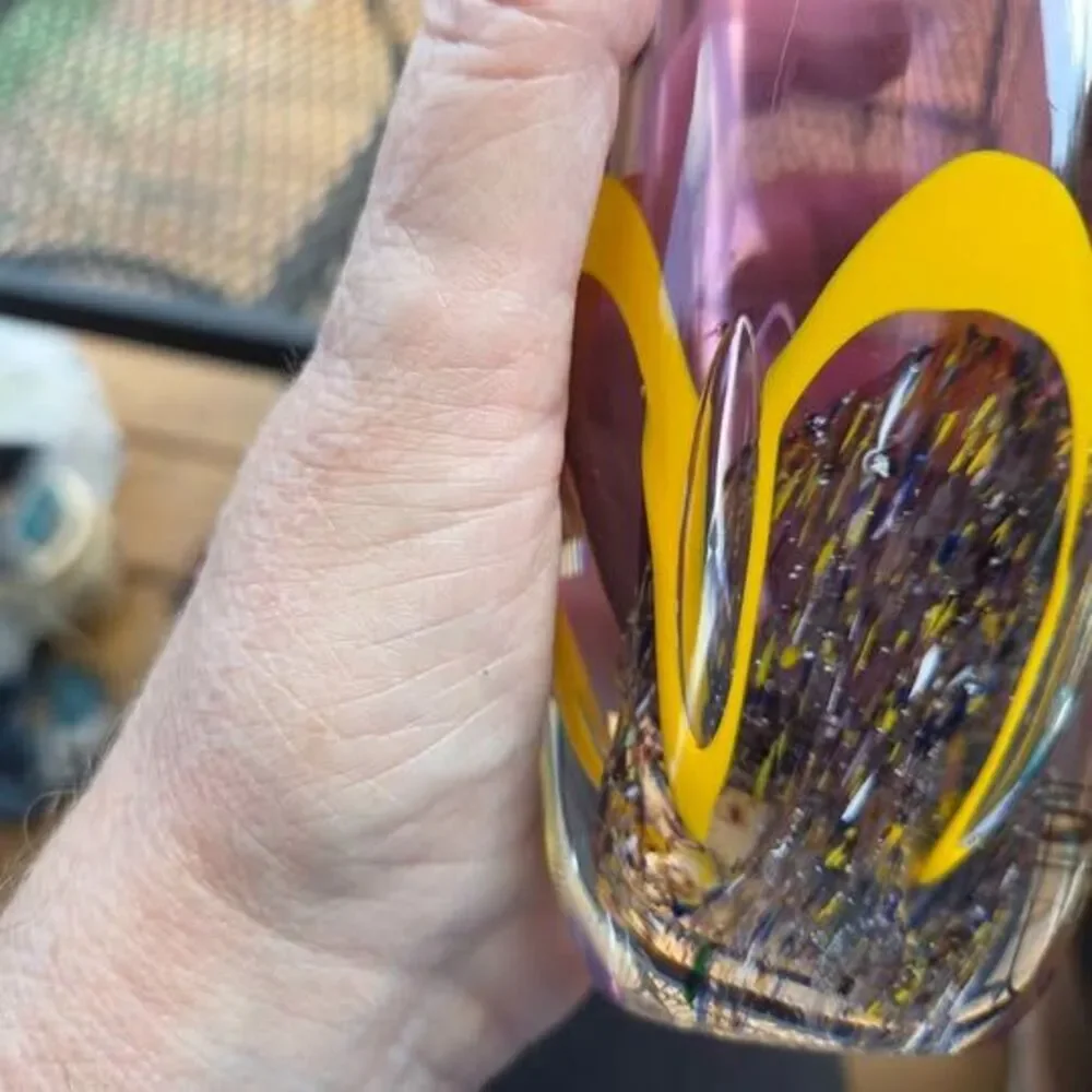 Ruffled edge Polish 24% crystal vase